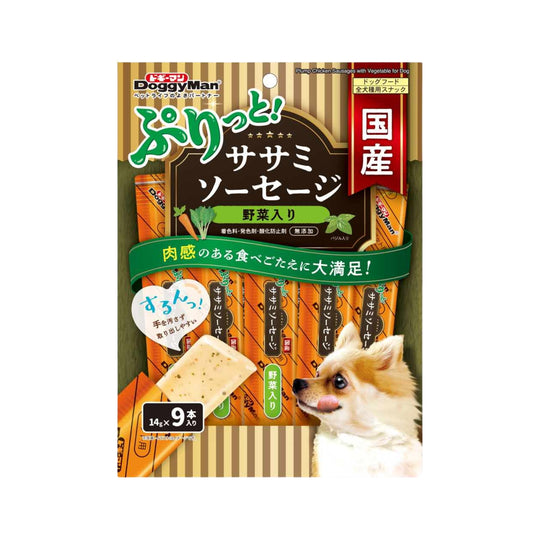DoggyMan Plump Chicken Sausages with Vegetables Dog Treats