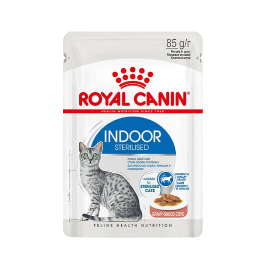 Royal Canin Feline Health Nutrition Indoor Gravy Pouch Cat Food