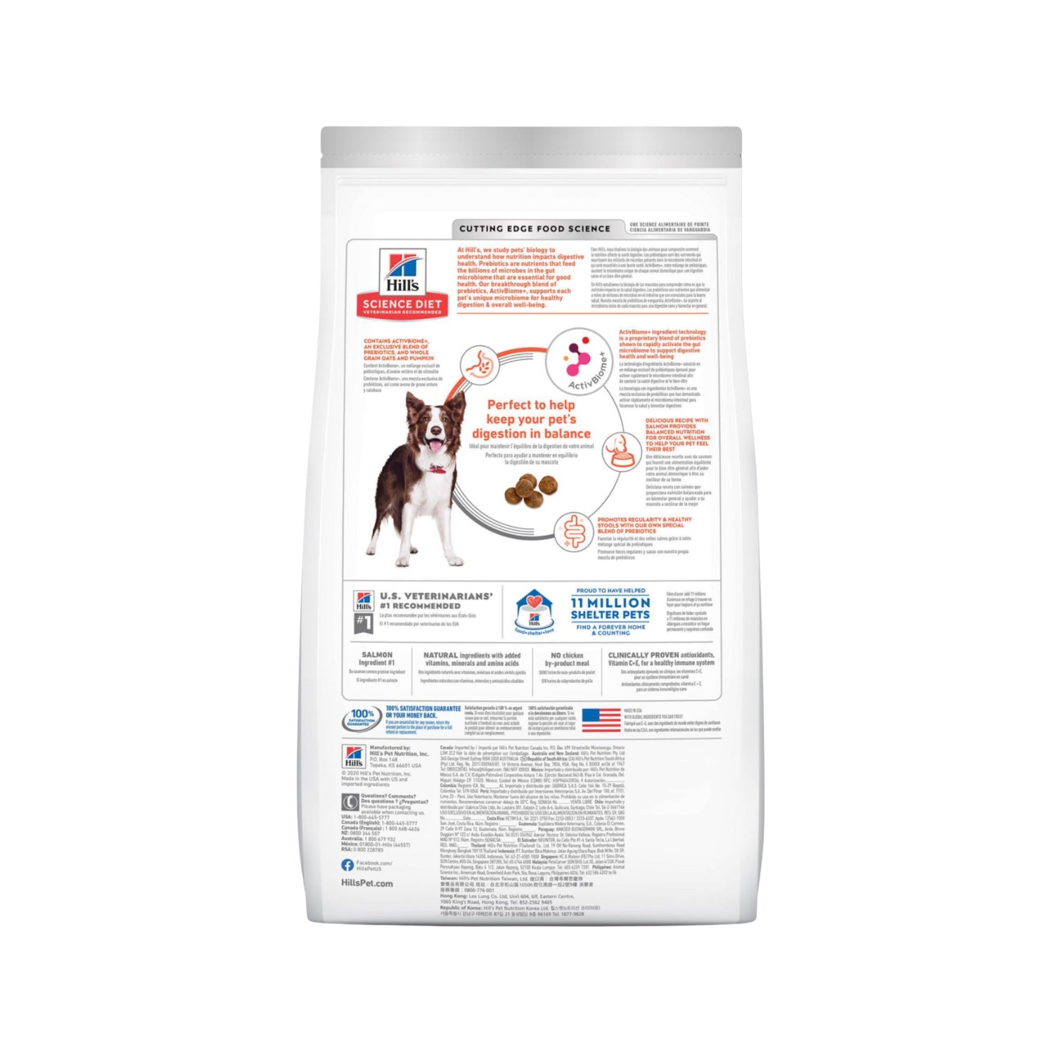 Science Diet Adult Perfect Digestion Salmon, Whole Oats & Brown Rice Recipe Dry Dog Food