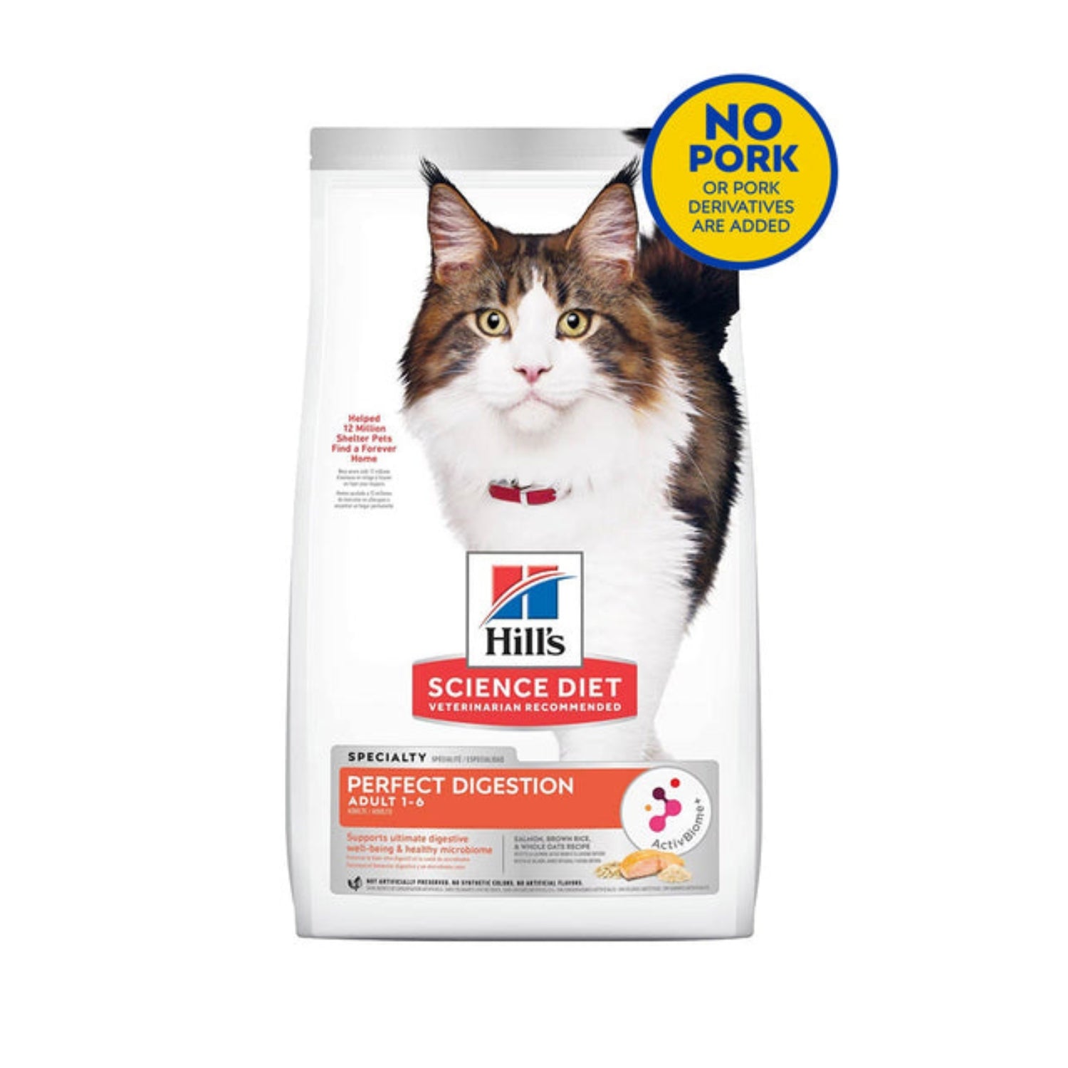 Science Diet Adult Perfect Digestion Salmon Brown Rice & Whole Oats Recipe Dry Cat Food