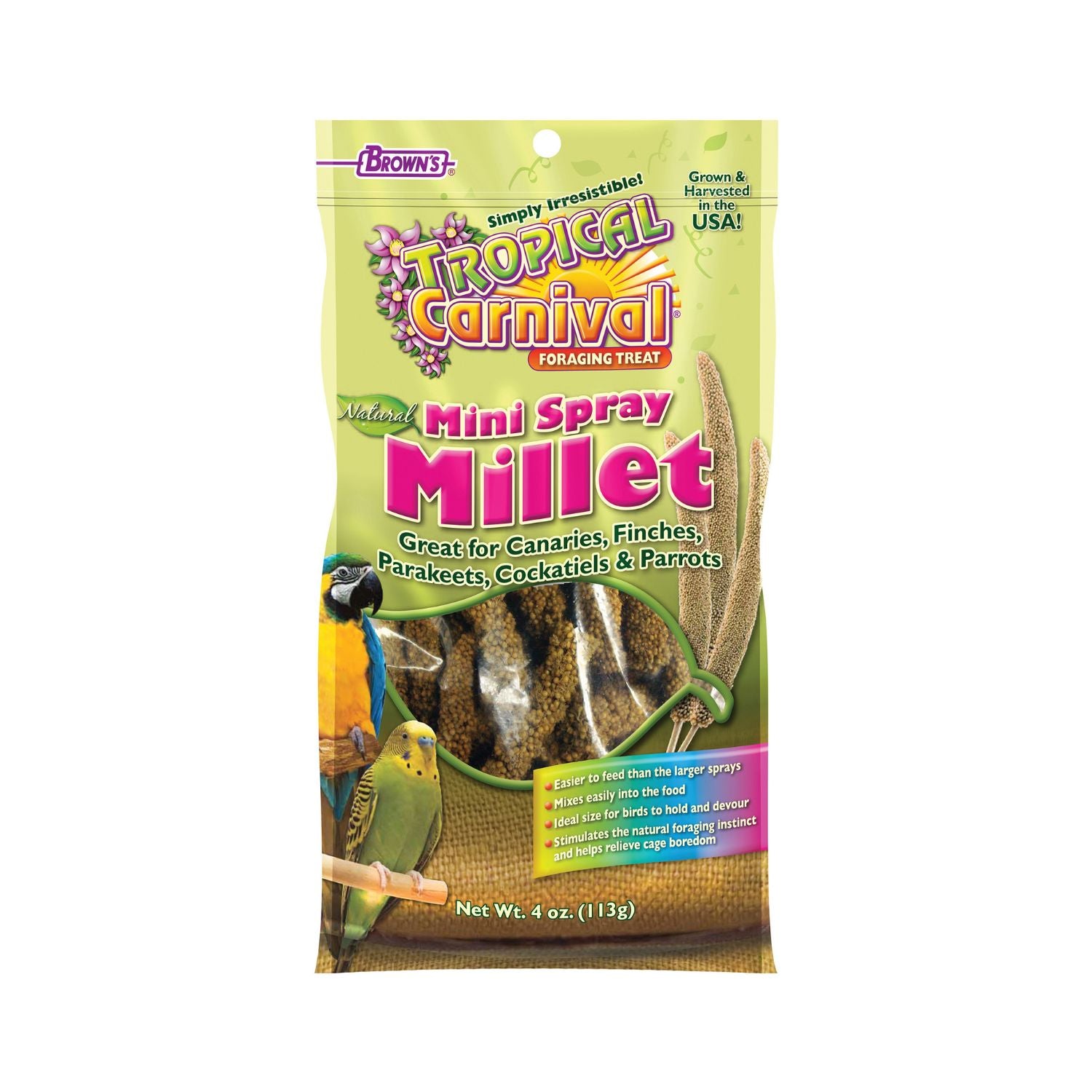 Brown's Tropical Carnival Spray Millet Bird