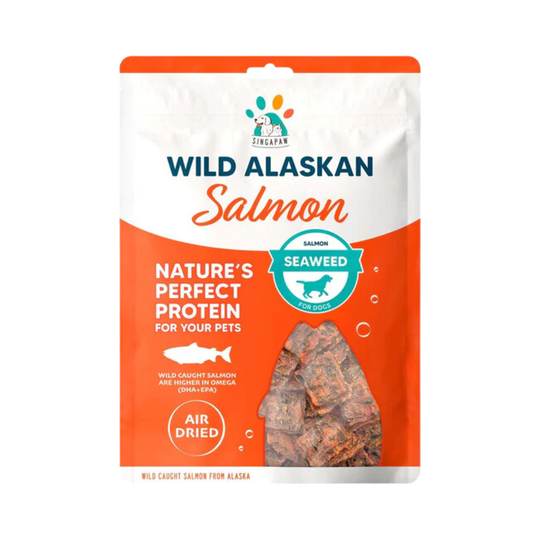 Singapaw Wild Alaskan Salmon & Seaweed Air-Dried Dog Treats