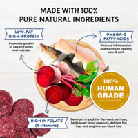 Singapaw Wild Atlantic Cod Fish With Beetroot Grain-Free Air-Dried Dog Treats