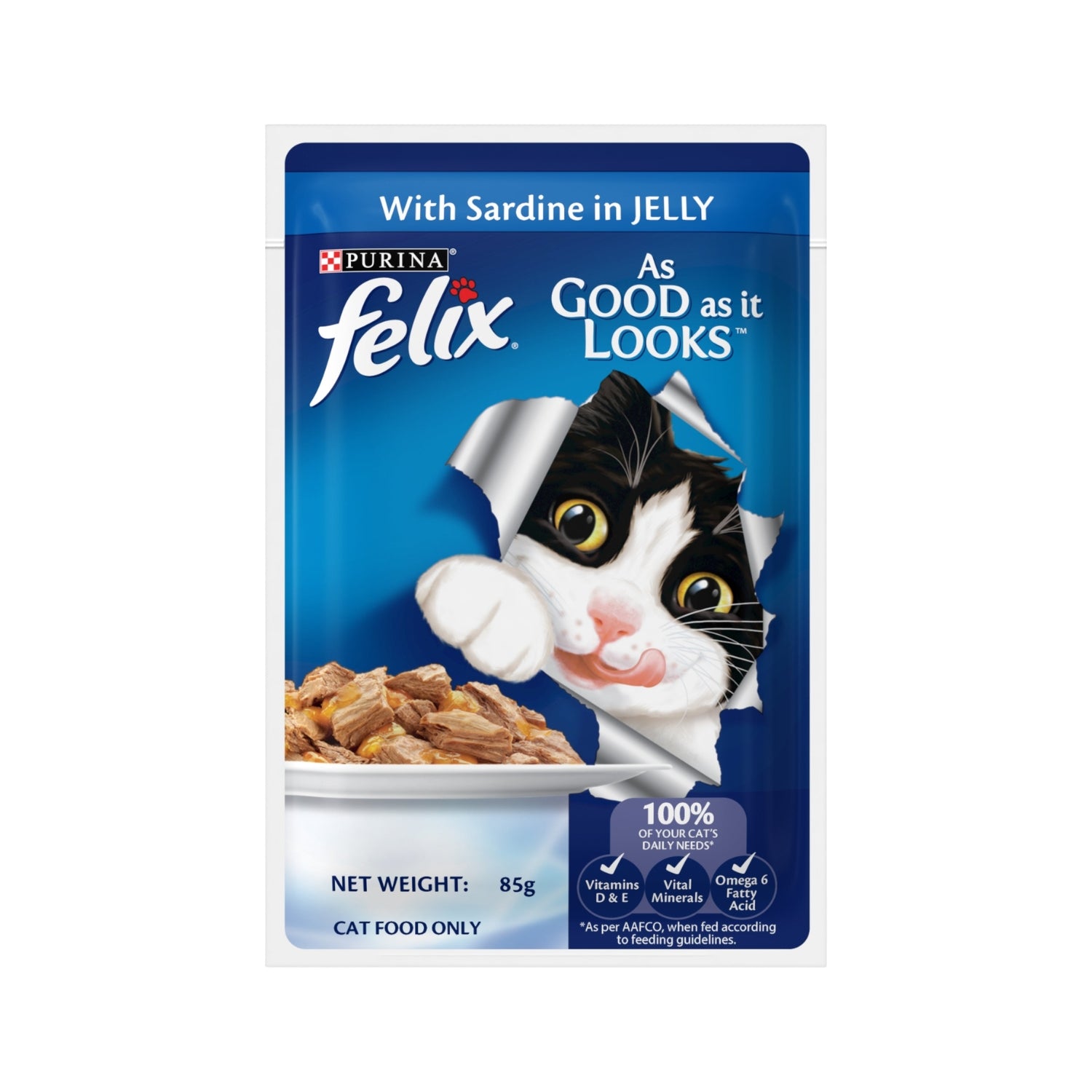 Felix Sardine in Jelly Pouch Cat Food
