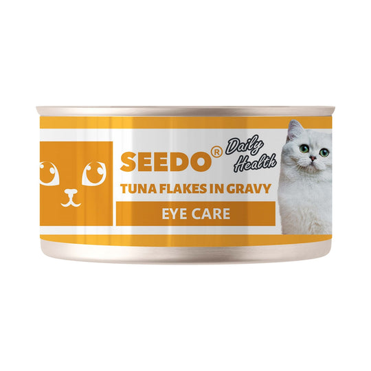 Seedo Daily Health Light Tuna Flakes in Gravy Eye Care Wet Cat canned food