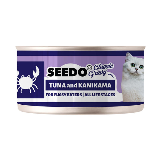 Seedo Classic Gravy Tuna & Kanikama in Gravy Wet Cat canned food