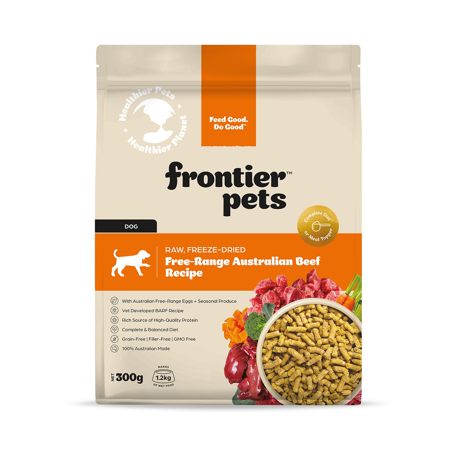 Frontier Free-Range Freeze-Dried Raw Beef Adult Dog Food