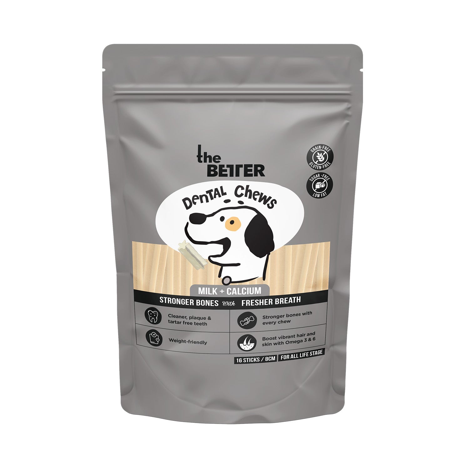 The Better Dental Chews Milk + Calcium