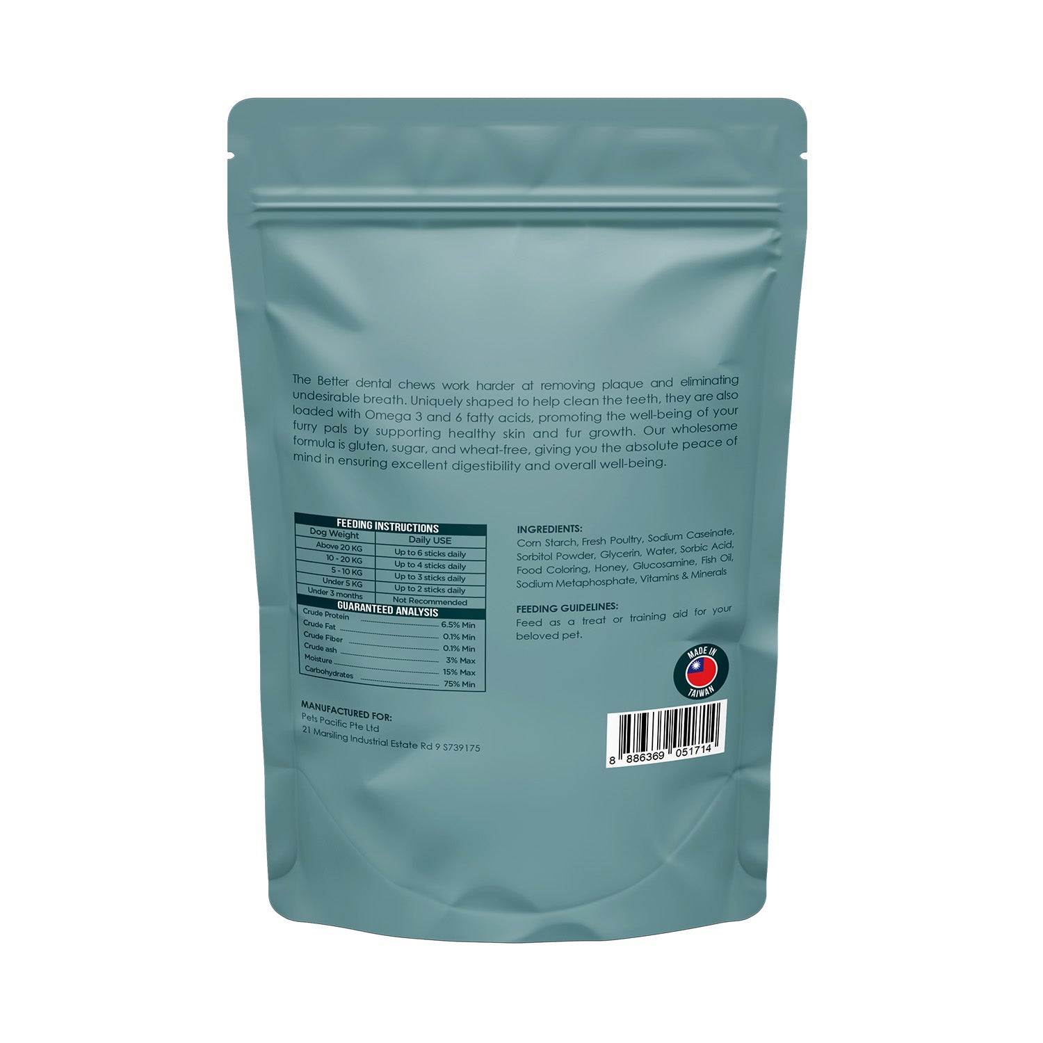 The Better Dental Chews Honey + Glucosamine