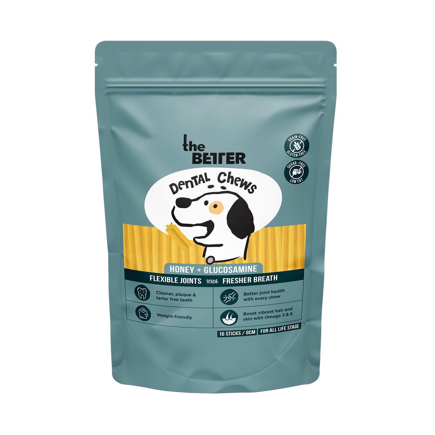 The Better Dental Chews Honey + Glucosamine
