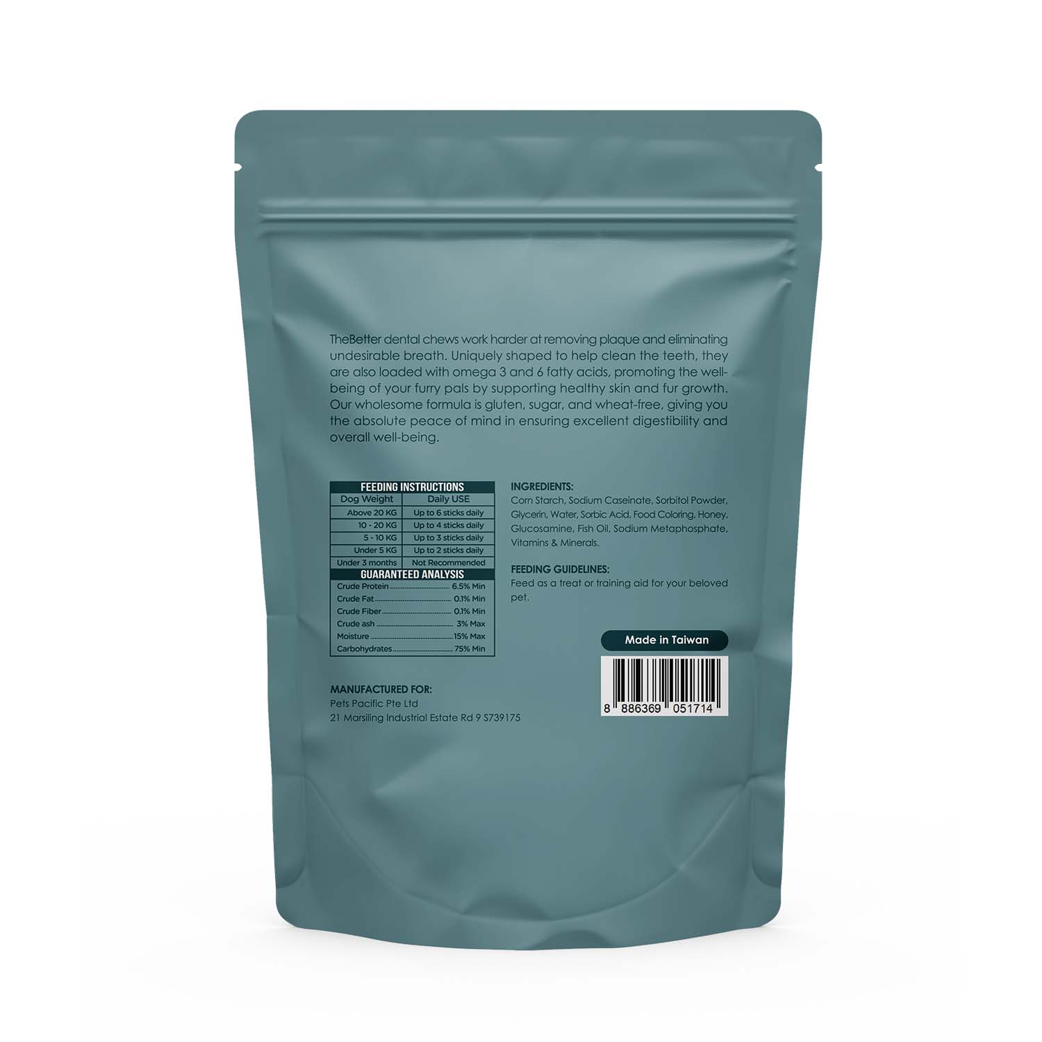 The Better Dental Chews Honey + Glucosamine