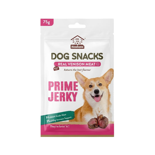 HOWBONE Dog Snacks Prime Jerky Venison Sticks