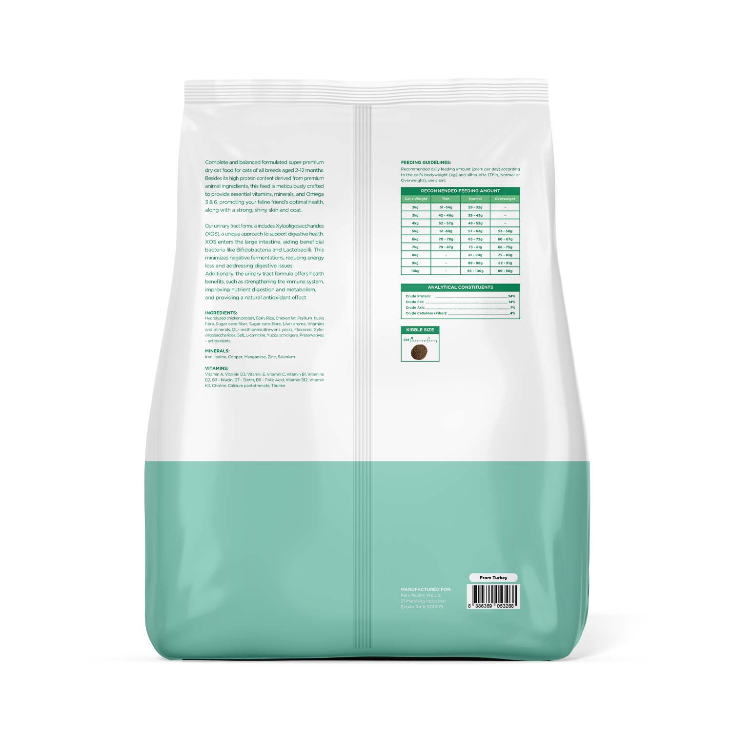 Feline Mate Urinary Wellness Cat Dry Food with Chicken