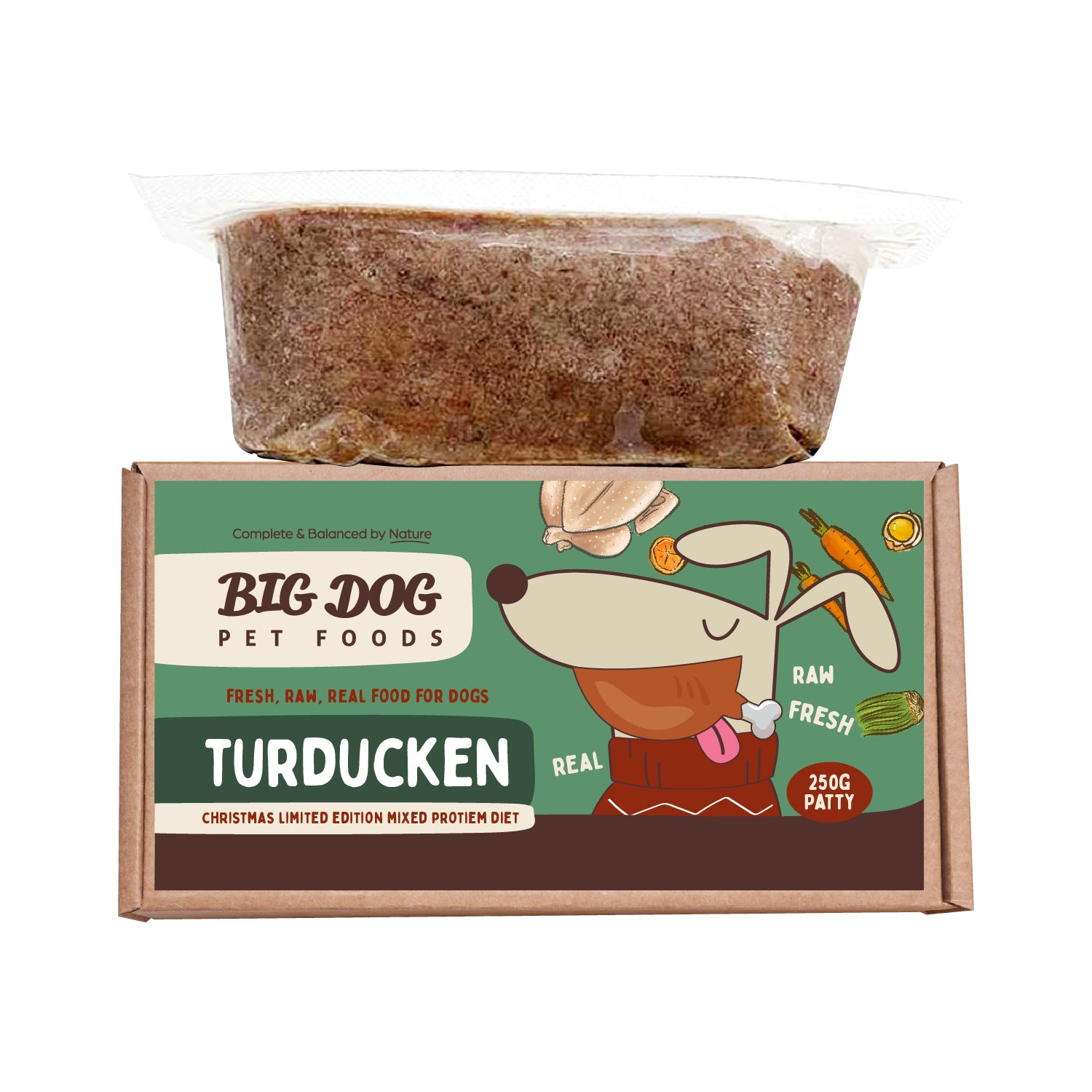 Big Dog Turducken Barf Frozen Raw Dog Food