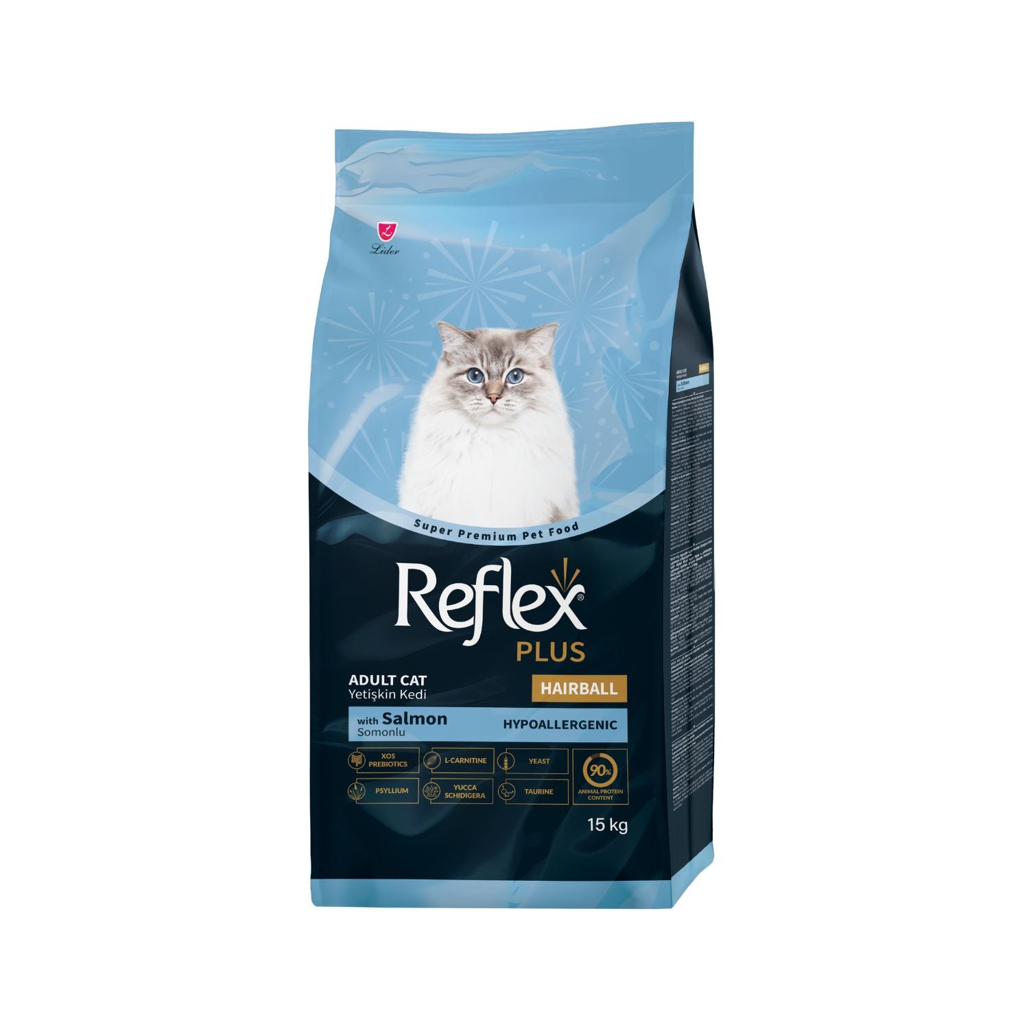 Reflex Plus Adult Cat Hairball & Indoor with Salmon