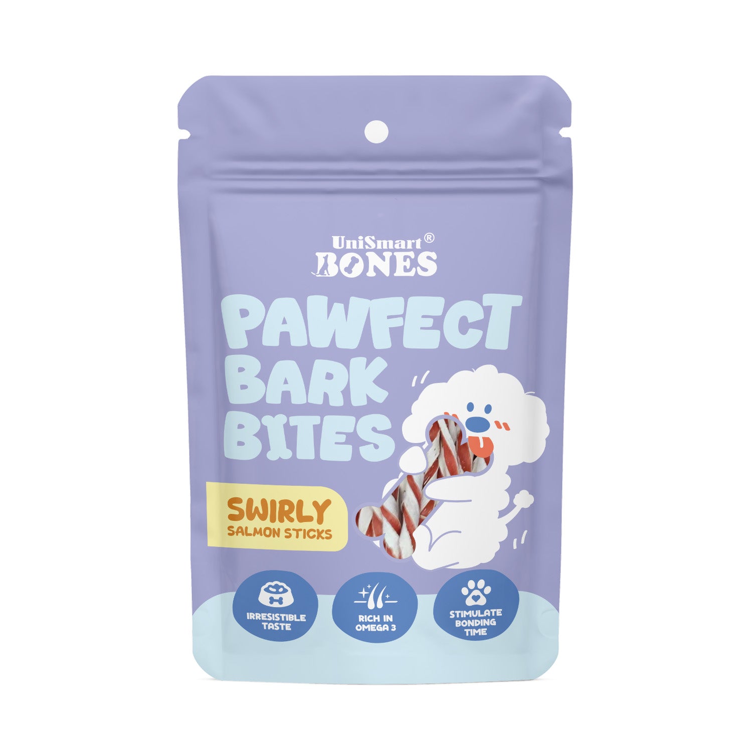 Unismart Bones Swirly Salmon Sticks