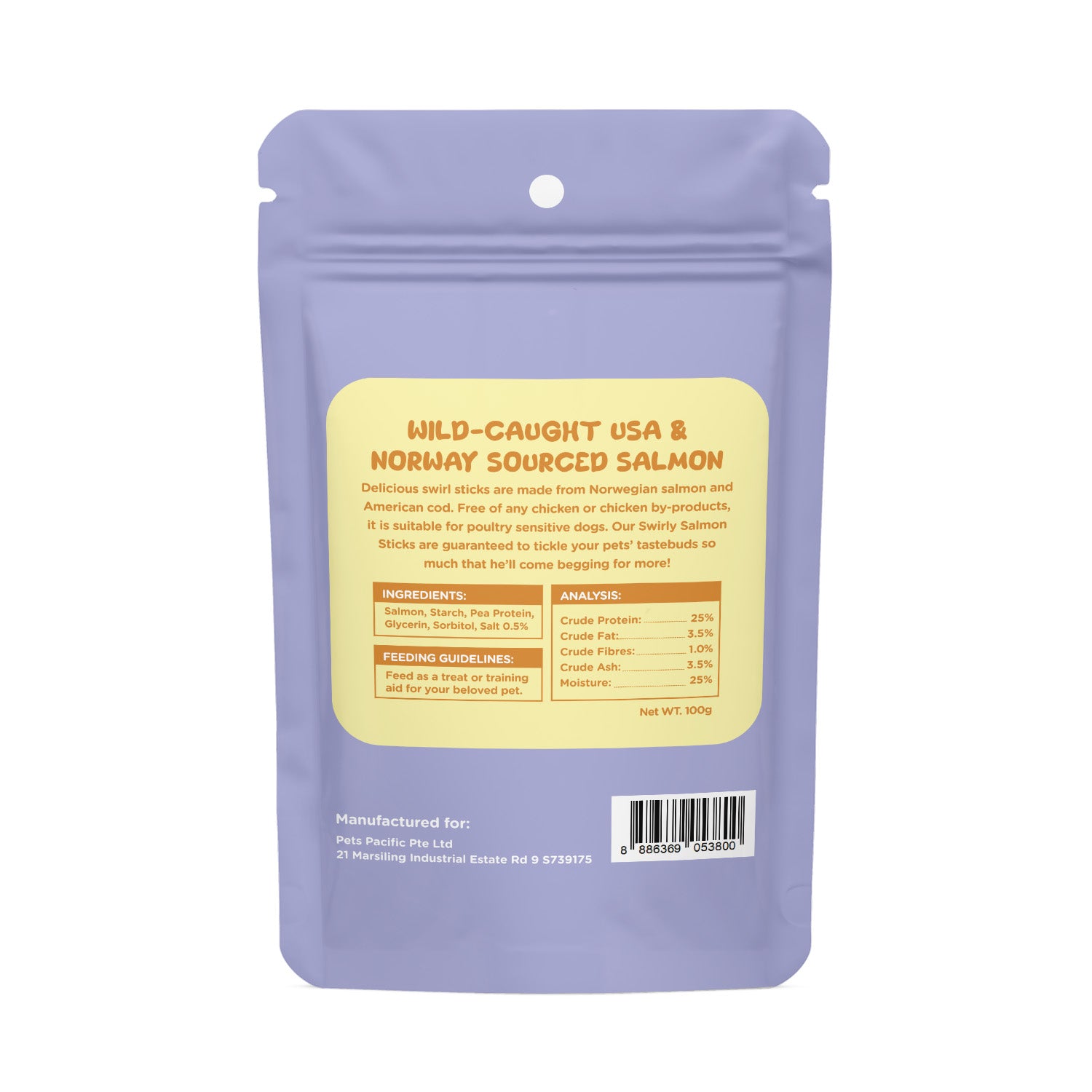 Unismart Bones Swirly Salmon Sticks