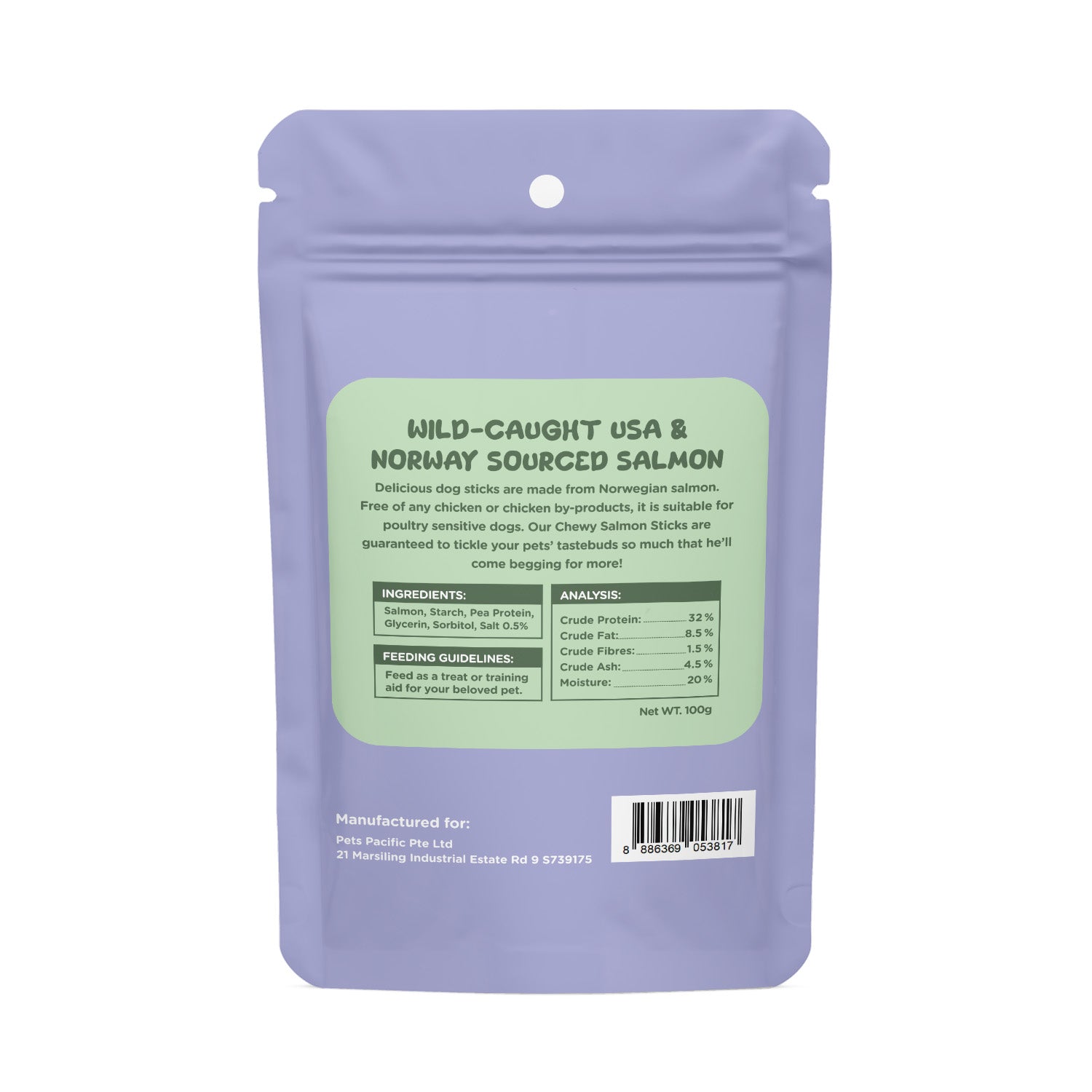 Unismart Bones Chewy Salmon Sticks