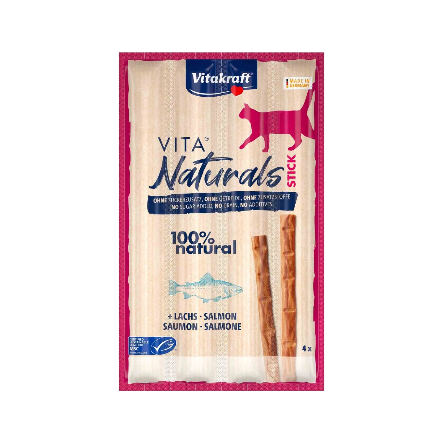 Vitakraft Vita Naturals Stick Salmon Cat Treats