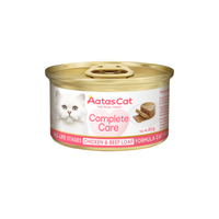 Aatas Cat Complete Care Chicken & Beef Loaf Canned Cat Food