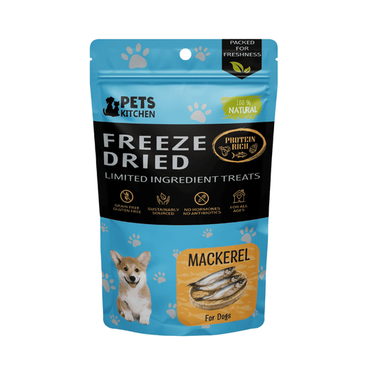 Pets Kitchen Freeze Dried Mackerel Treats For Dogs