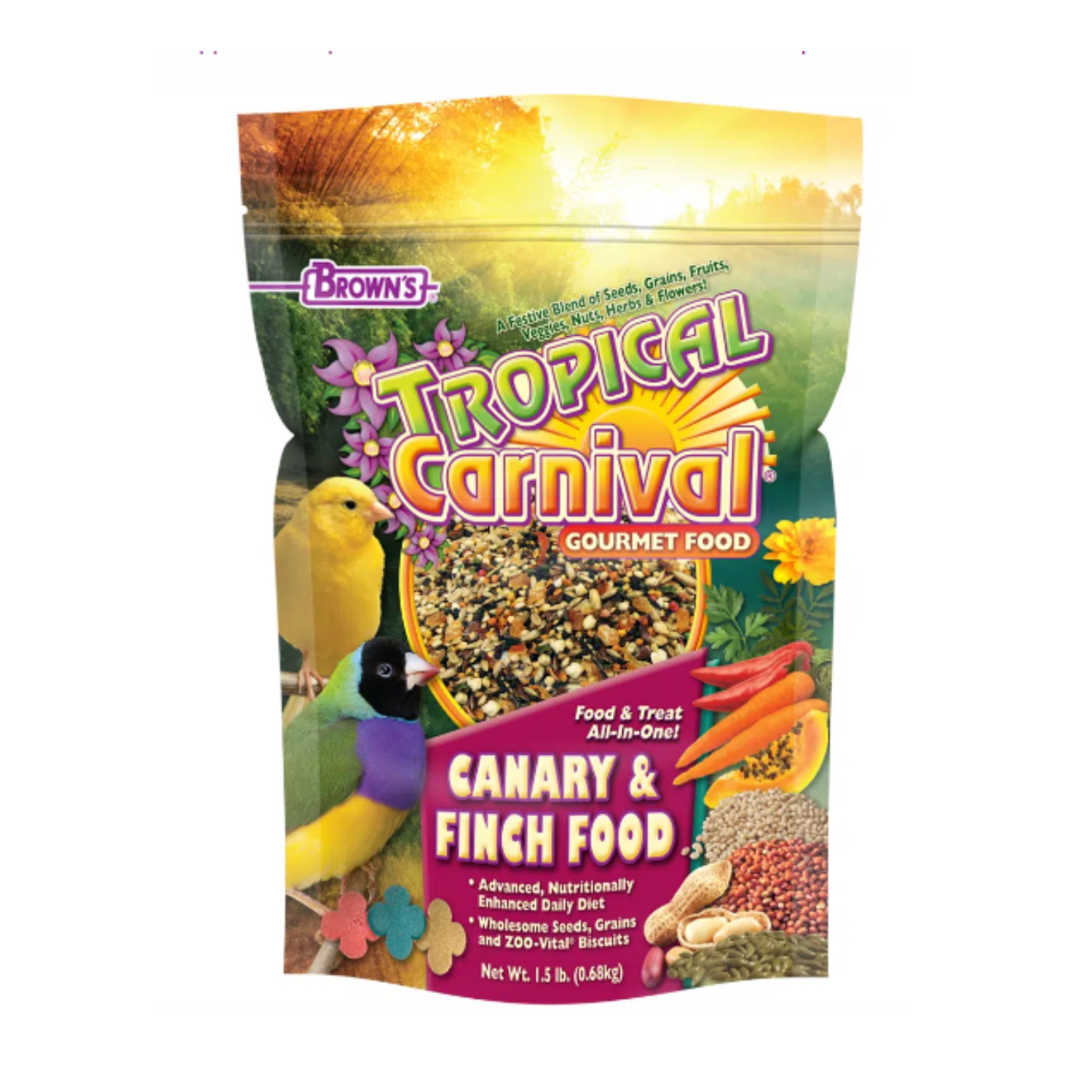 Brown's tropical carnival parrot food discount