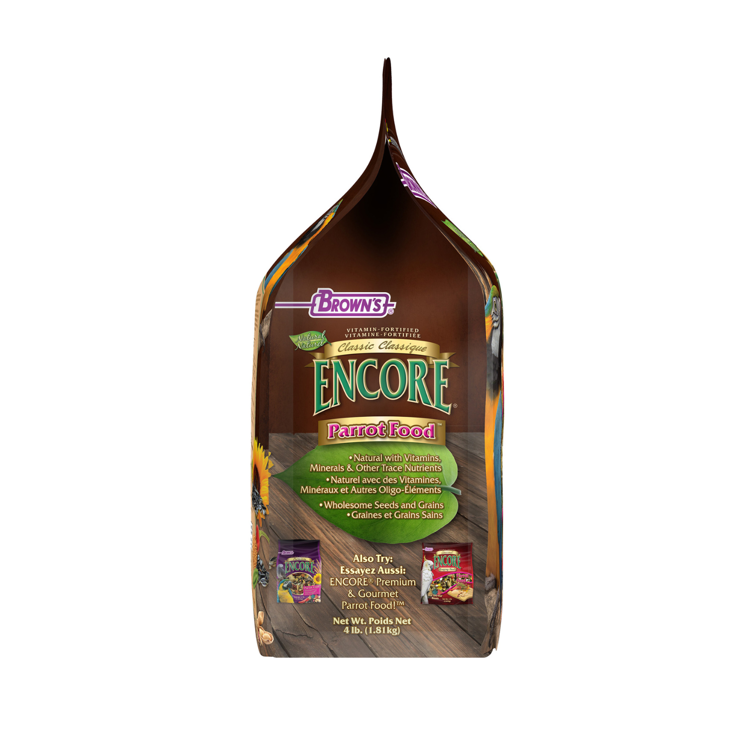 Brown's Encore Classic Natural Parrot Food