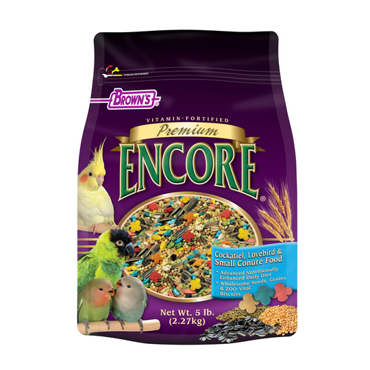 Brown's Encore Premium Cockatiel Food