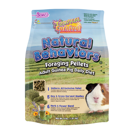 Tropical Carnival® Natural Behaviors Foraging Pellets Adult Guinea Pig Daily Diet