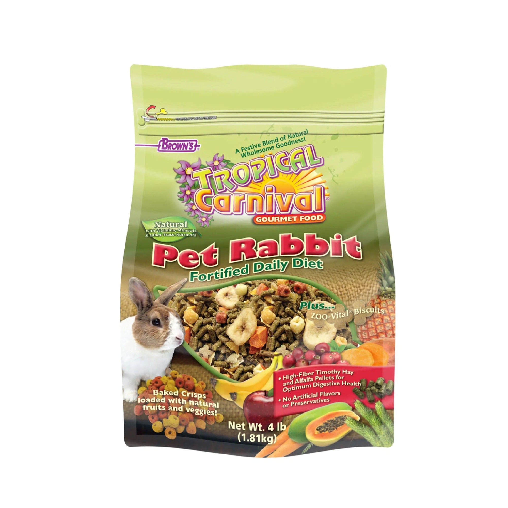 Tropical Carnival® Natural Pet Rabbit Fortified Daily Diet