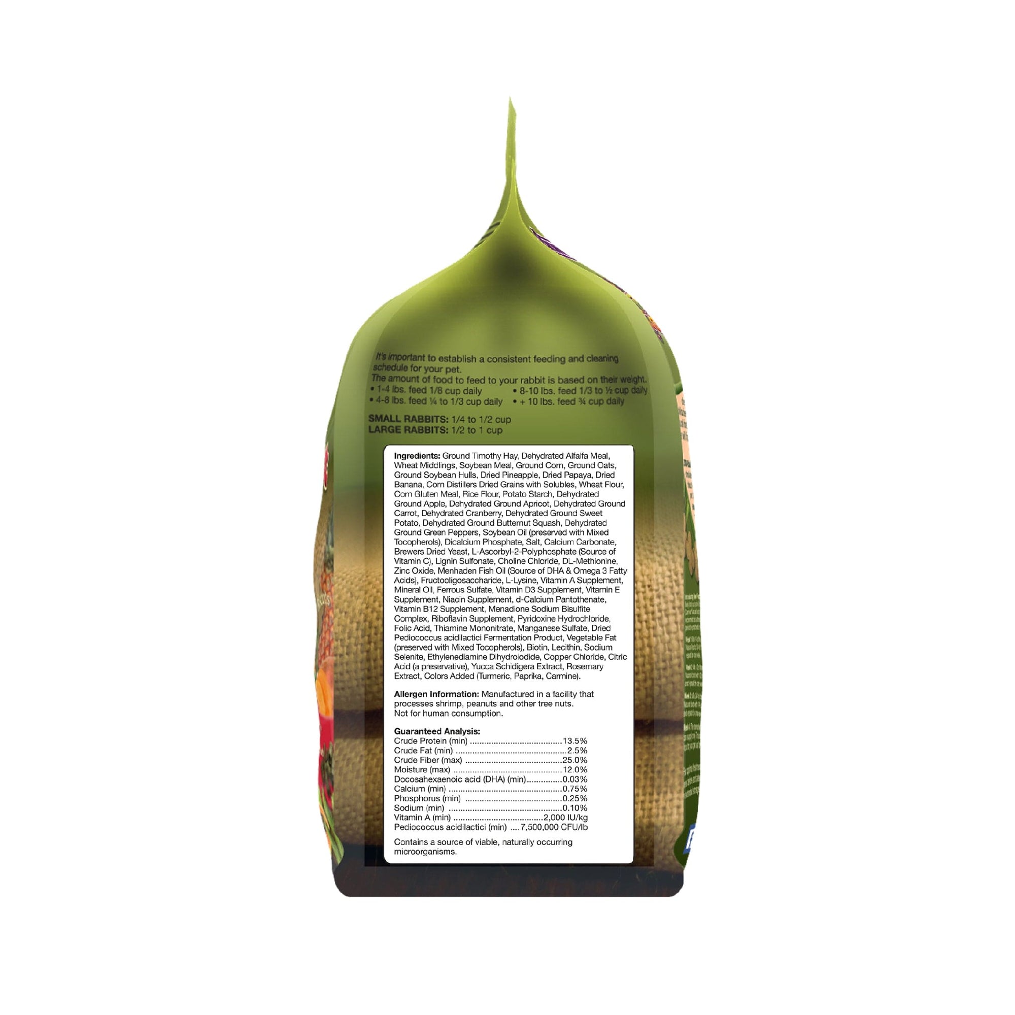 Tropical Carnival® Natural Pet Rabbit Fortified Daily Diet