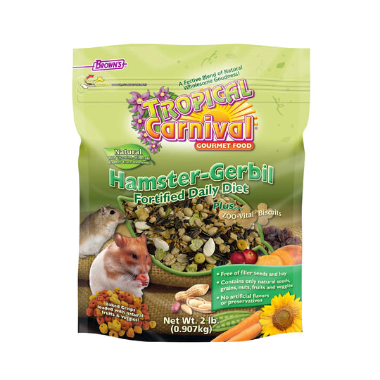 Tropical Carnival® Natural Hamster-Gerbil Fortified Daily Diet