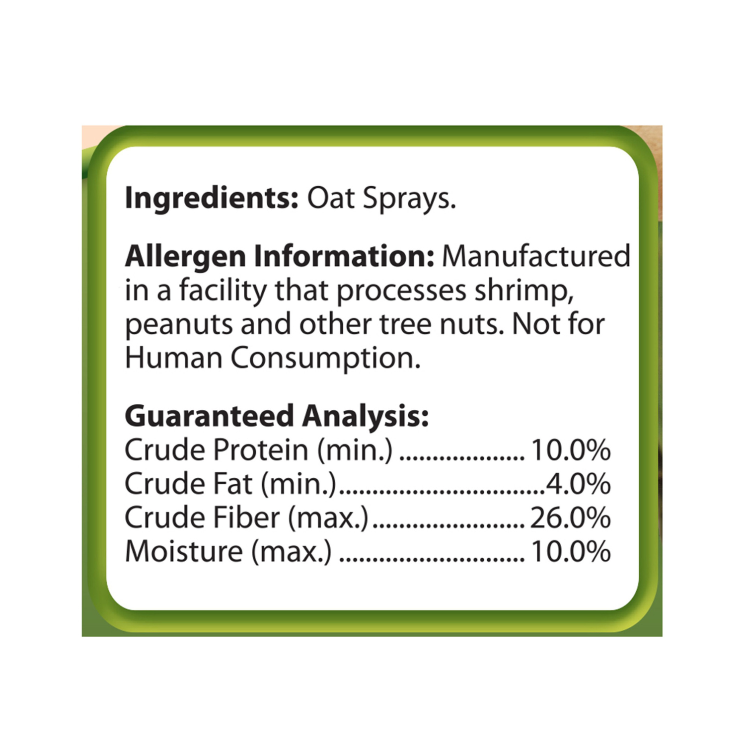 Tropical Carnival® Natural Oat Spray For Pet Birds