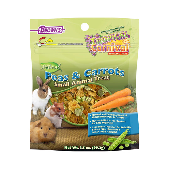 Tropical Carnival® Natural Peas & Carrots Small Animal Treat