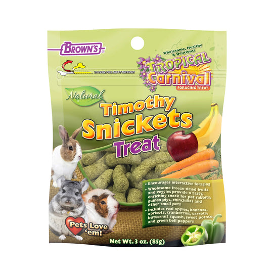 Tropical Carnival® Natural Timothy Snickets Small Animal Treats