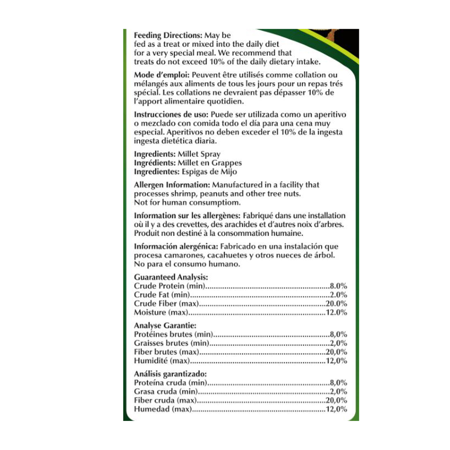 Extreme!™ Natural Millet Spray