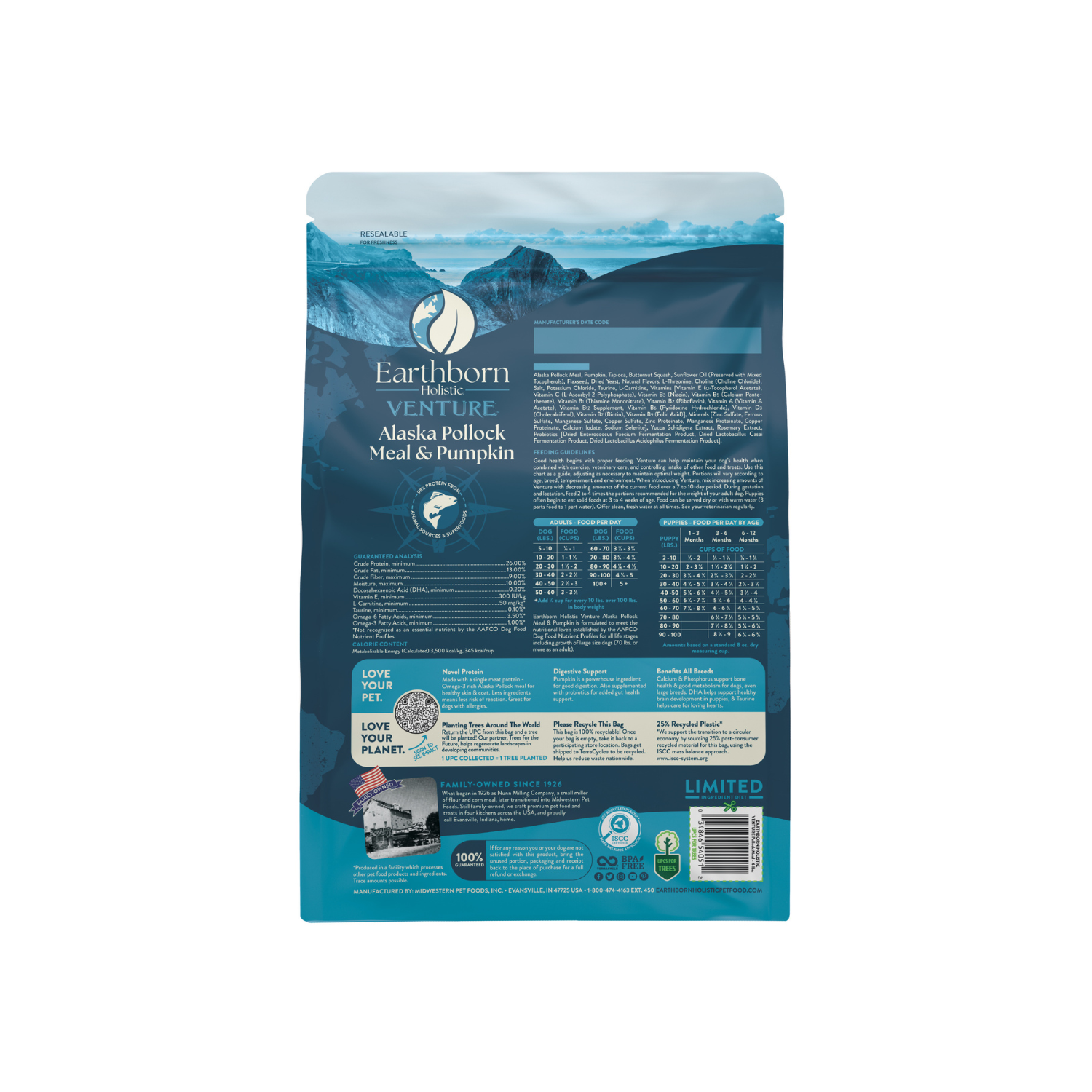 Earthborn Holistic Venture Alaska Pollock + Pumpkin