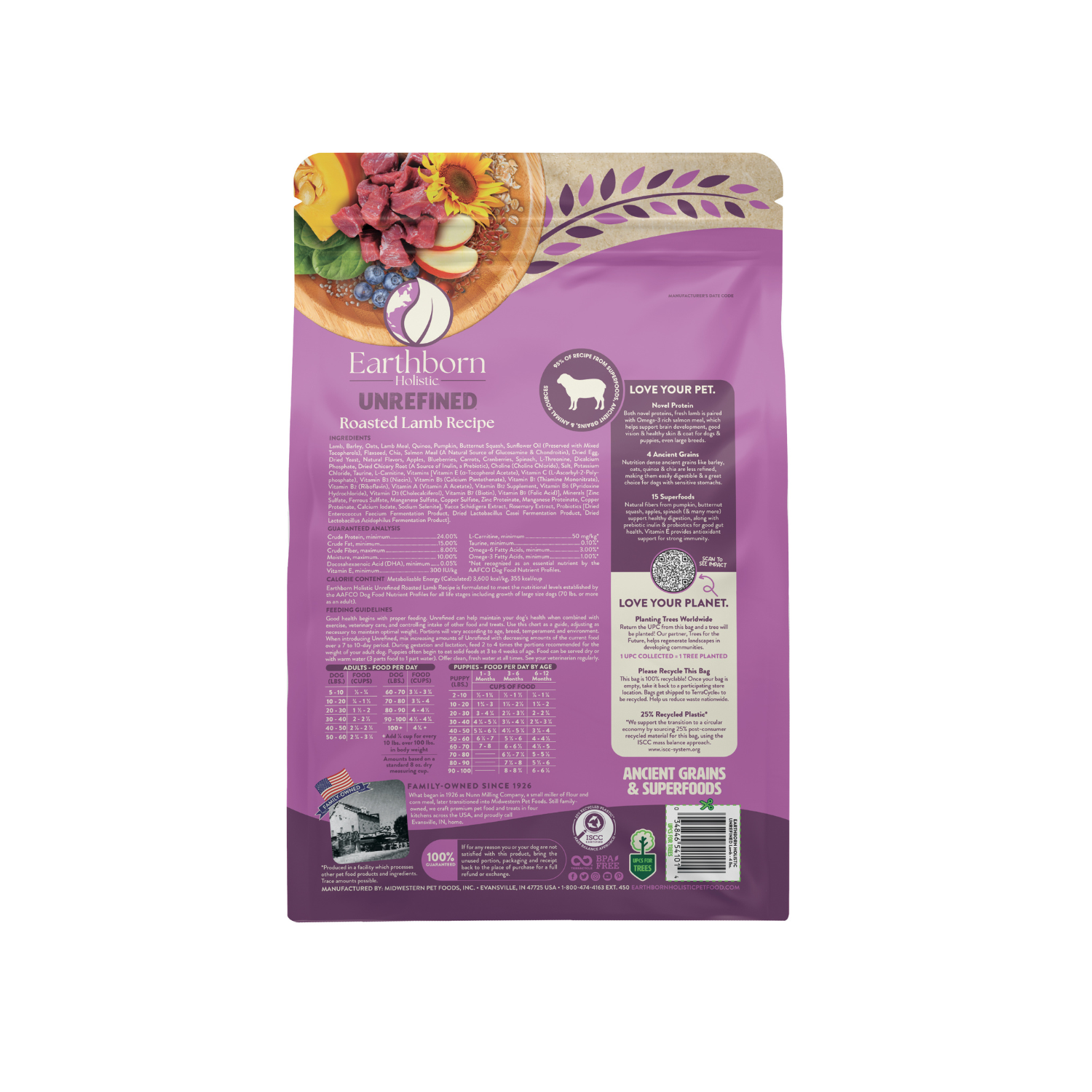 Earthborn Holistic Unrefined Roasted Lamb Recipe