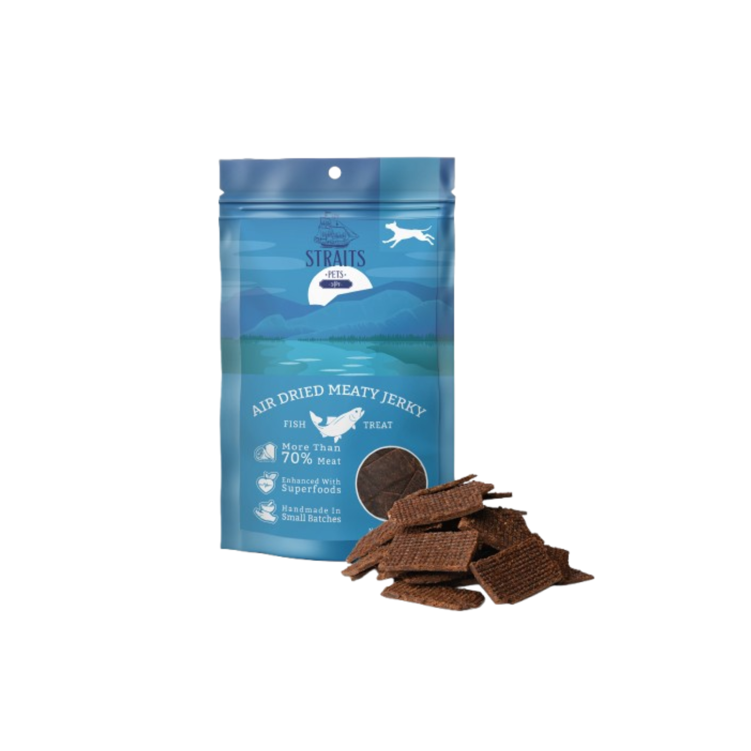 Straits Pets Air Dried Meaty Jerky Fish Dog Treat