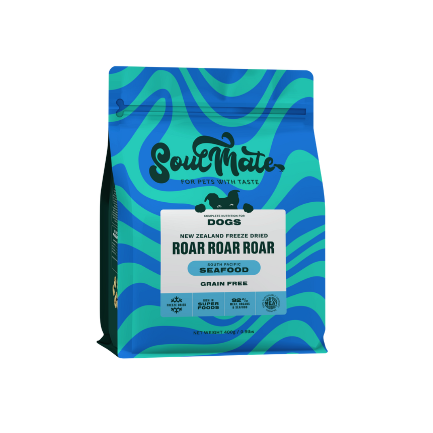 SoulMate Roar Roar Roar South Pacific Seafood Freeze Dried Dog Food