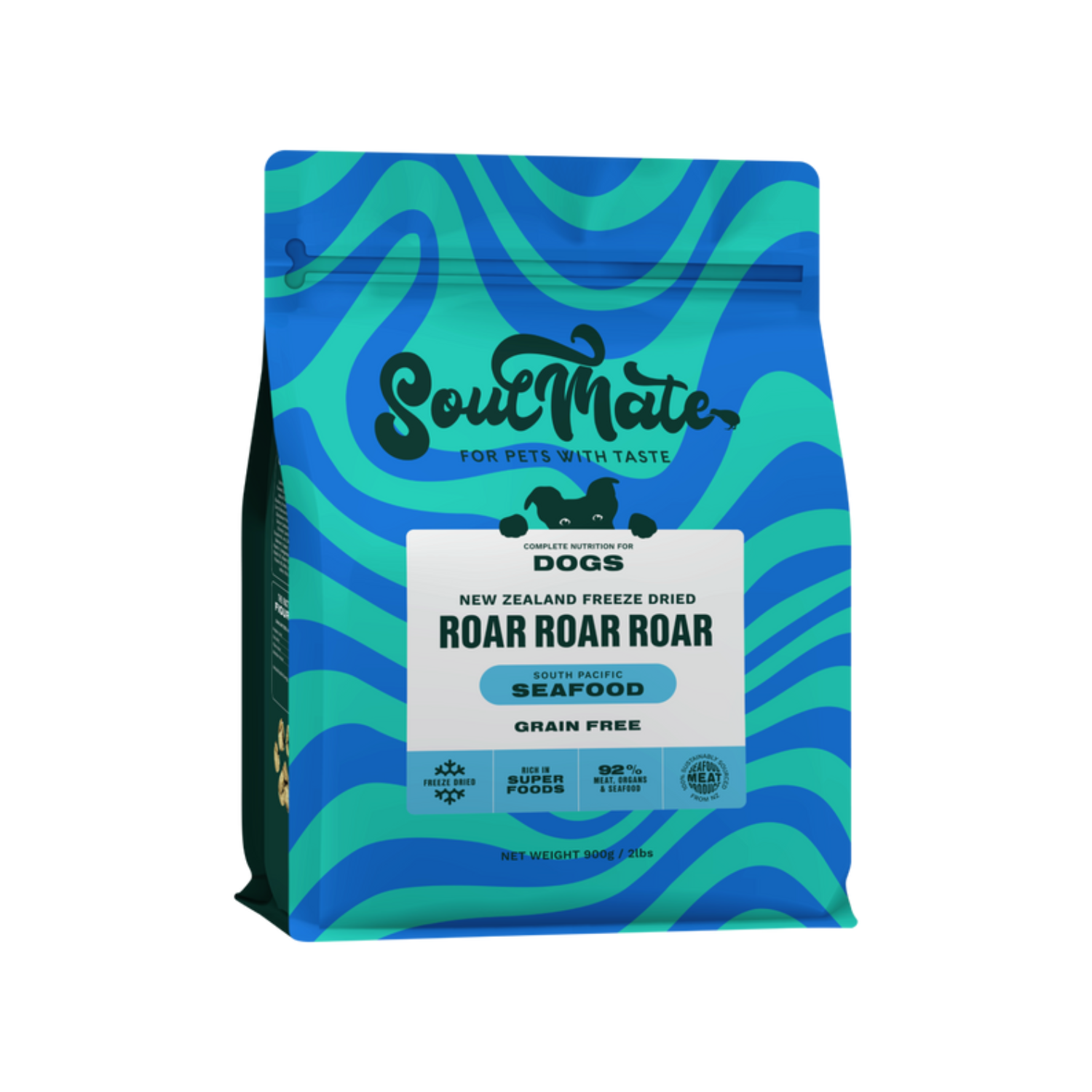 SoulMate Roar Roar Roar South Pacific Seafood Freeze Dried Dog Food