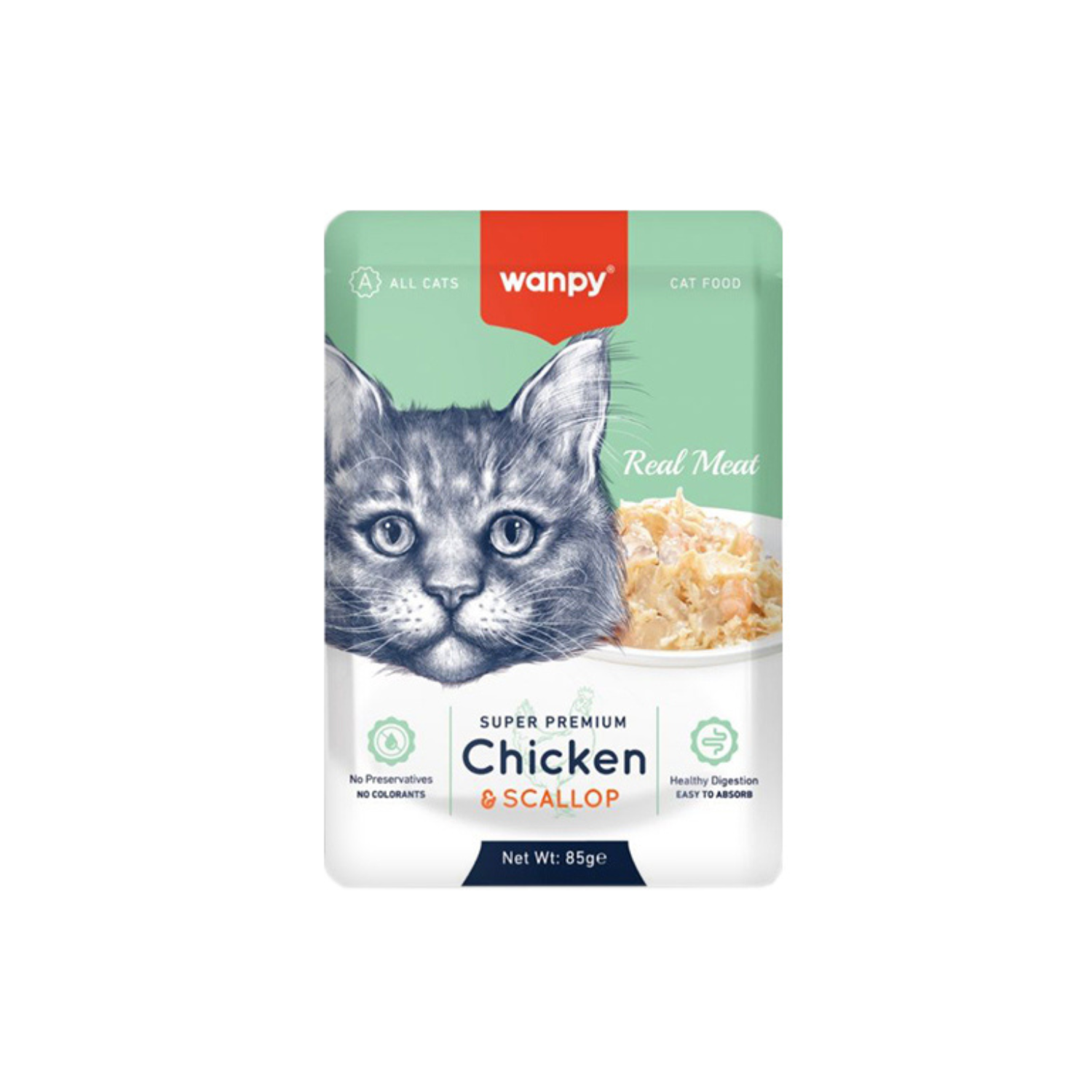 Wanpy Super Premium Chicken & Scallop Cat Food