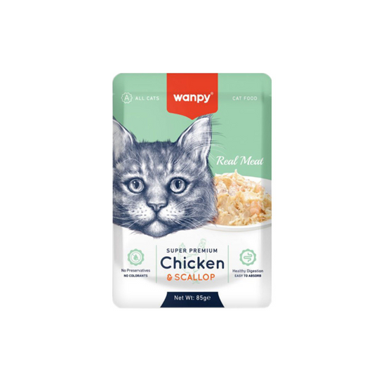 Wanpy Super Premium Chicken & Scallop Cat Food