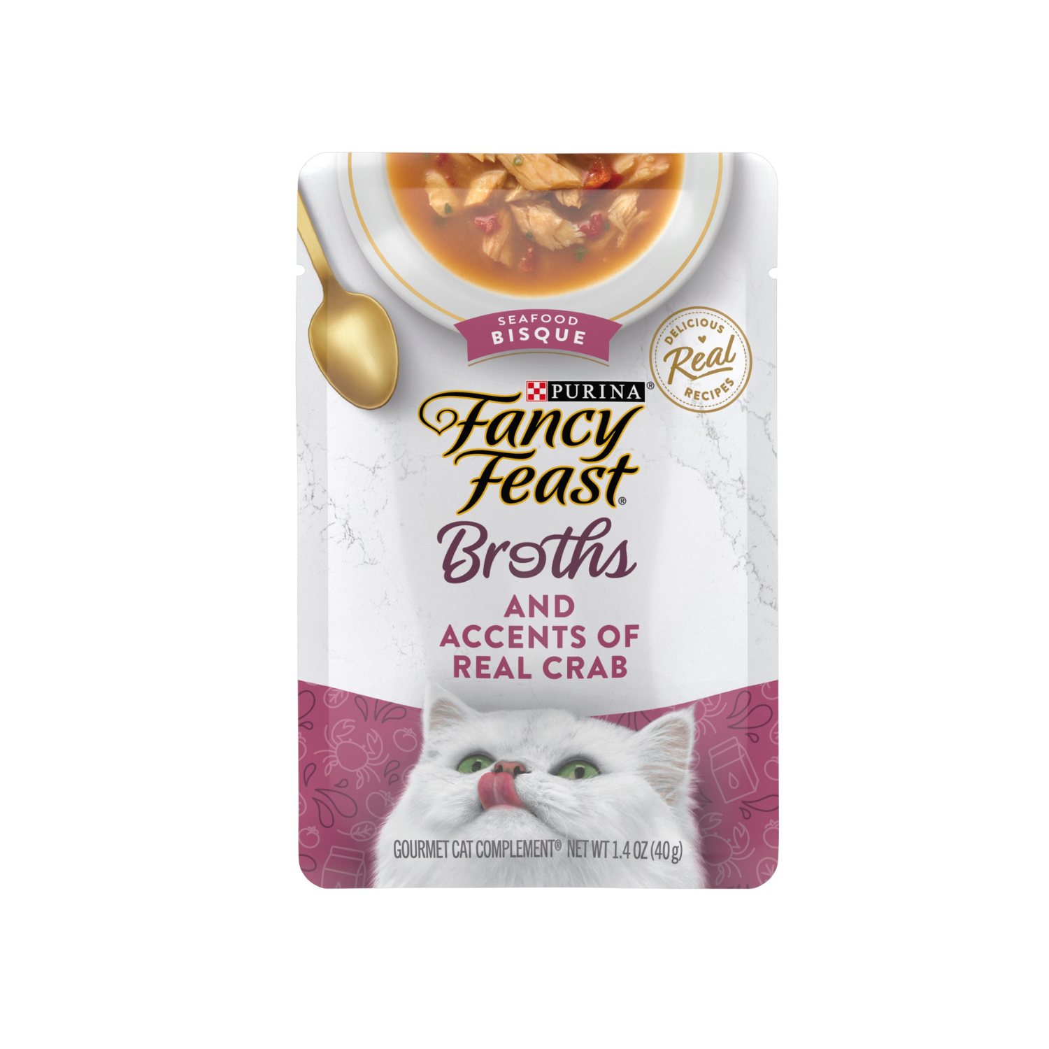 Fancy Feast Seafood Bisque with Crab Pouch Cat Food