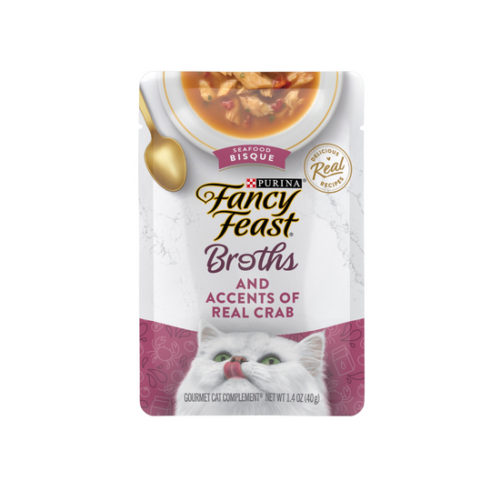 Fancy Feast Seafood Bisque with Crab Pouch Cat Food
