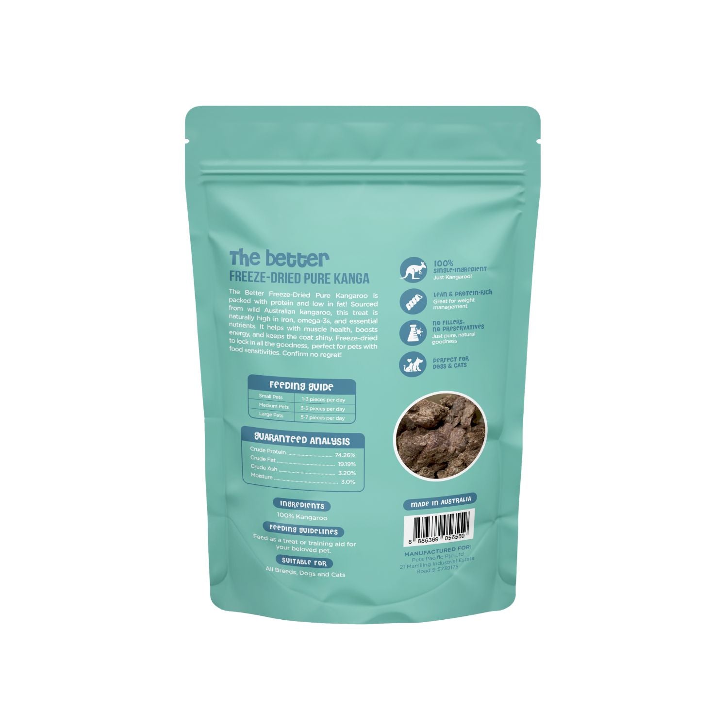 The Better Freeze Dried Pure Kangaroo Treat