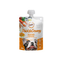 Gnawlers Thick & Creamy Dog Treat  Seafood & Turmeric Flavour