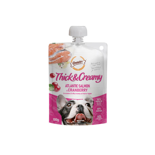Gnawlers Thick & Creamy Dog Treat Atlantic Salmon & Cranberry Flavour