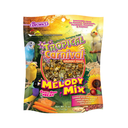 Brown's Tropical Carnival Melody Mix Small Bird Treat