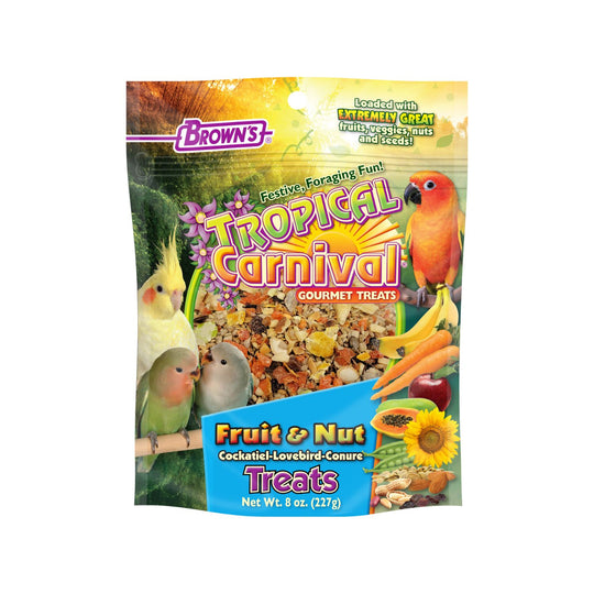 Brown's Tropical Carnival Fruit & Nut Cockatiel Treat